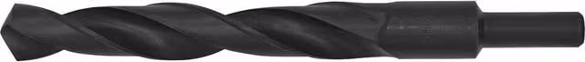 Loops Black HSS Roll Forged Blacksmith Twist Drill Bit with Reduced Shank, 21 mm Diameter and 145 mm Flute