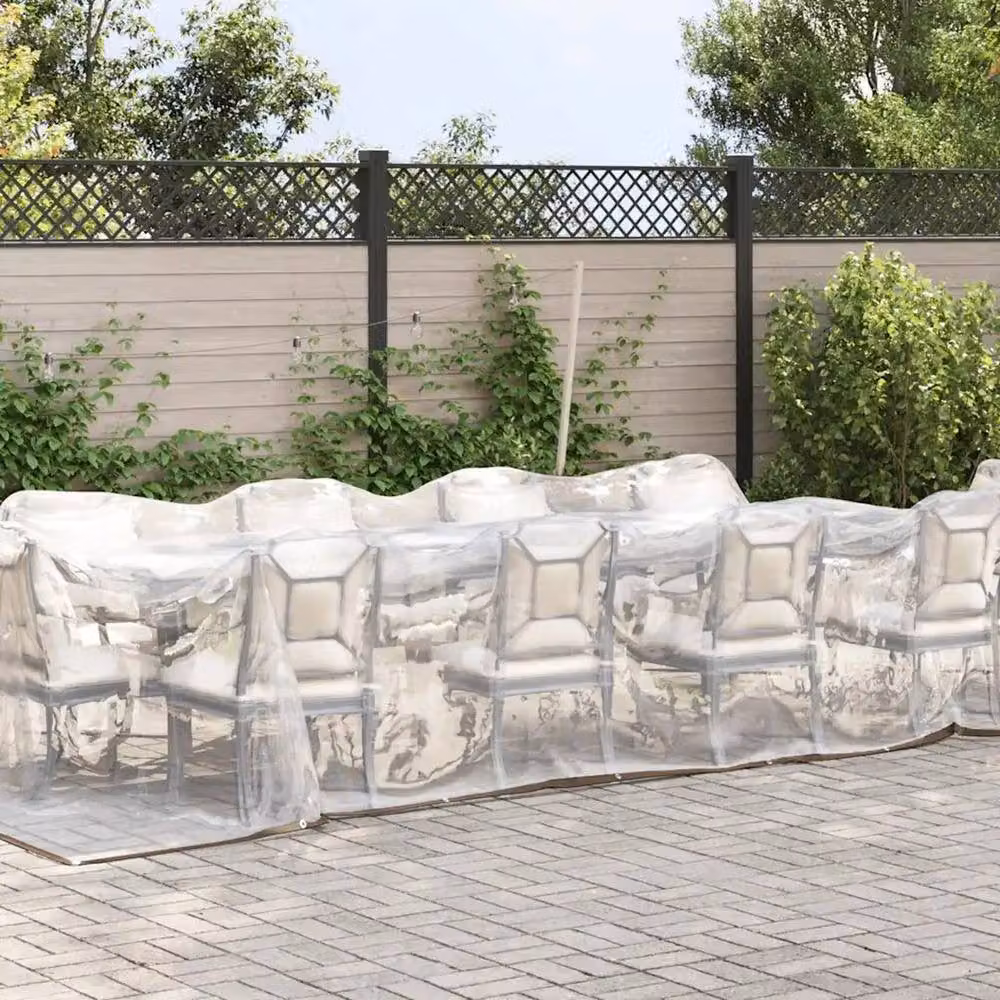 Kelvenix Transparent Polyethylene Tarpaulin with Eyelets, W/D/H: 8 x 3 m – 3