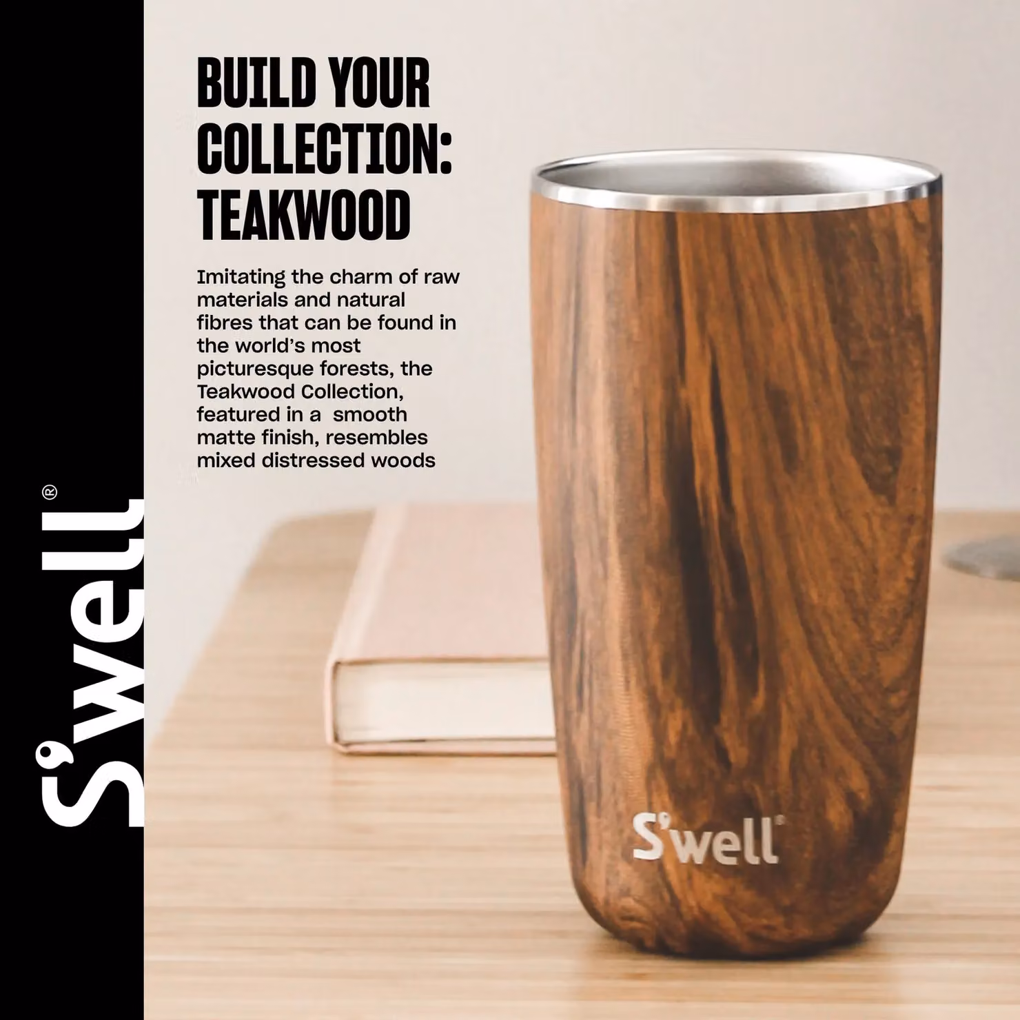 S'well Stainless Steel Vacuum Insulated Reusable Water Bottle, 750ml, Brown – 4