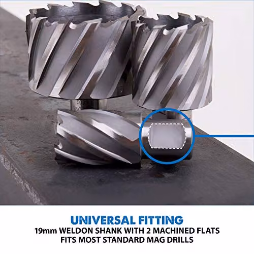 Evolution Short Broaching Cutter in Silver, HSS Steel, Diameter: 28 mm, Length: 25 mm – 2