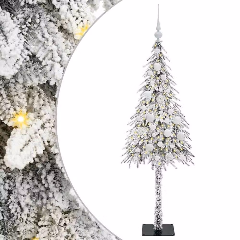 Berkfield Home White Christmas Tree with 150 LEDs, Height: 120 cm – 2