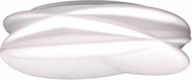 Netlighting Lascas LED Ceiling Light, White, Diameter: 70 cm, 60W, 4200lm, Dimmable with Remote Control