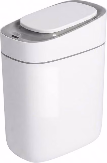 Toque Smart Sensor Rubbish Bin with Silent Lid, White