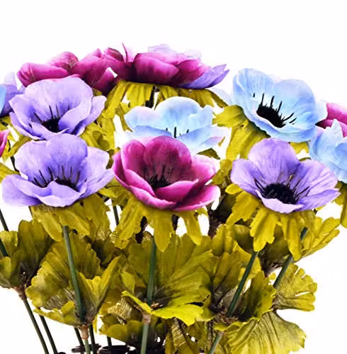 Sincere Floral Artificial Rose Memorial Graveside Bowl in Purple and Multicolour – 2