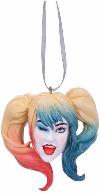 Nemesis Now Harley Quinn Hanging Ornament Figure, Multicolour, Height: 8 cm