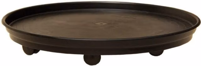 Primrose Large Black Plant Caddy Pot Mover, Diameter: 39 cm