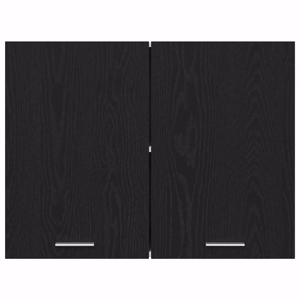 Berkfield Home Black Modern Wall Mounted Kitchen Cabinet with Hinged Doors, W/D/H: 80 x 31 x 60 cm – 4