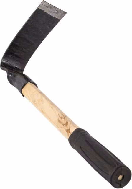 Harbour Housewares Manual Garden Hand Digging Hoe in Brown and Multicolour