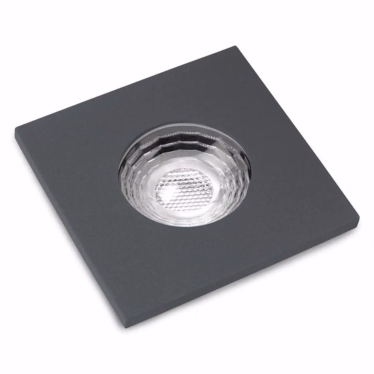 SE Home 4 Pack of Graphite Grey Square GU10 Fire Rated Recessed Downlights, IP65 Rated – 2