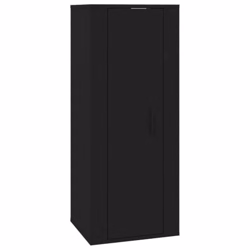 vidaXL Wall Mounted TV Cabinet in Black, W/D/H: 100 x 40 x 34.5 cm