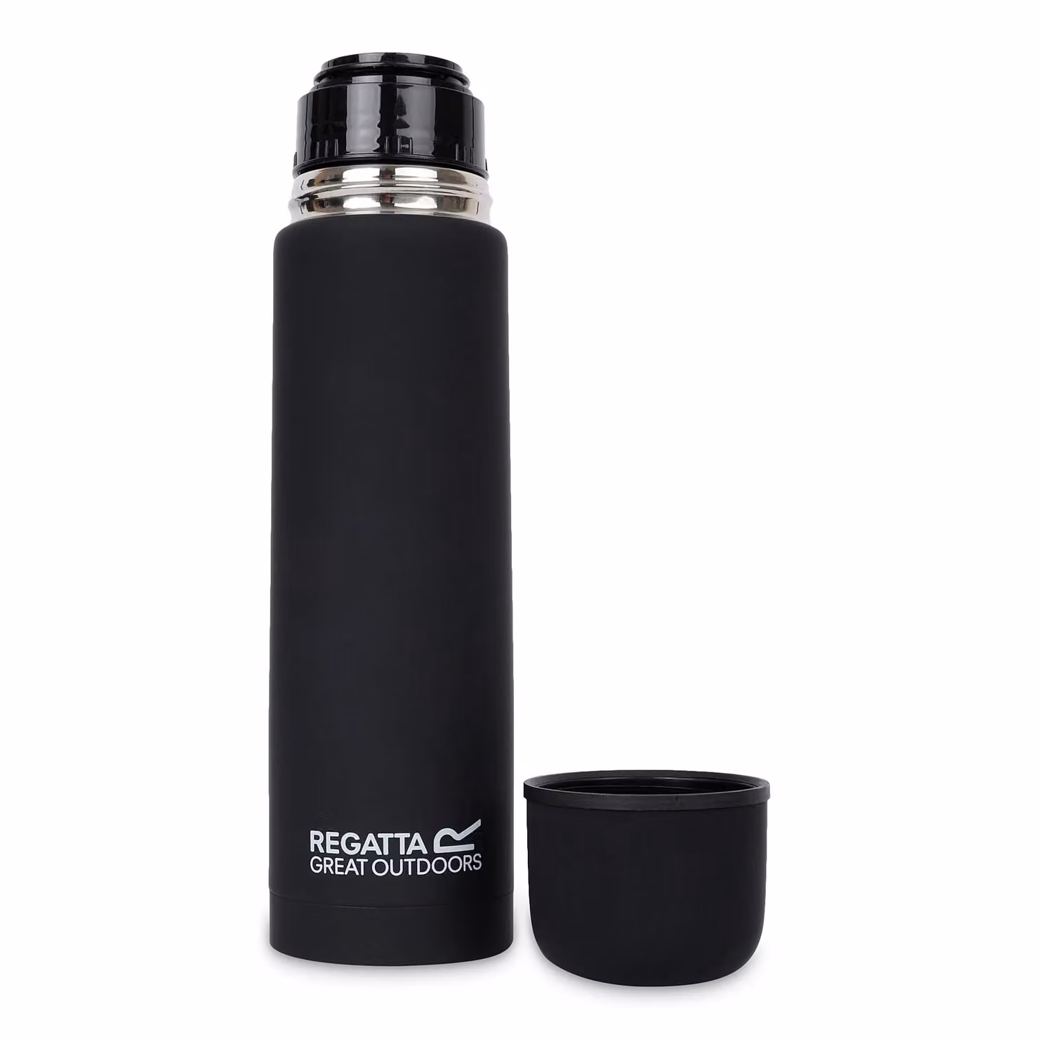 Regatta Vacuum Insulated Leakproof Flask with Flip Lid, Black, 500 ml – 2