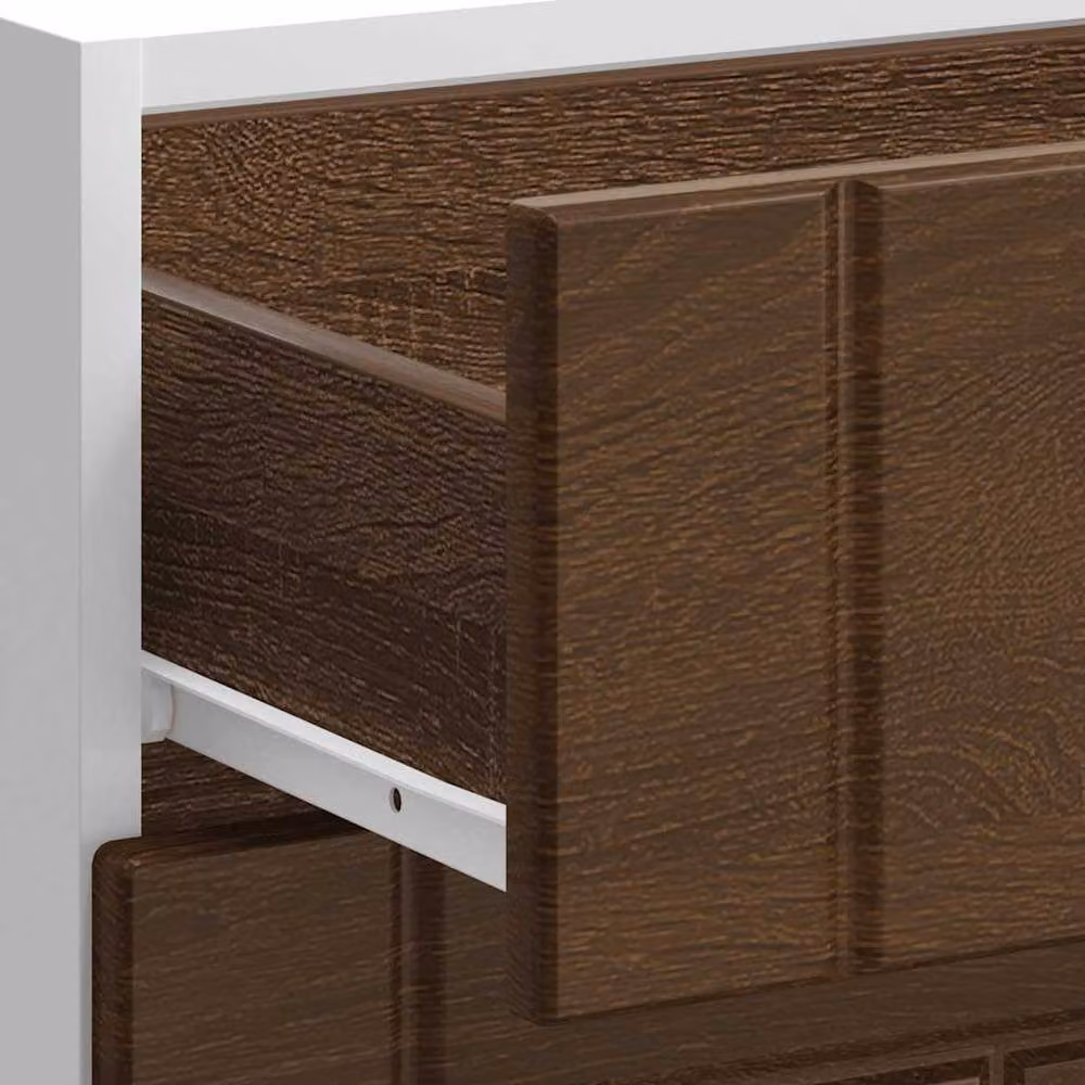 Berkfield Home Lucca Kitchen Base Cabinet in Brown Oak Engineered Wood, H 81.5 x W 60.0 x D 46.0 cm – 4