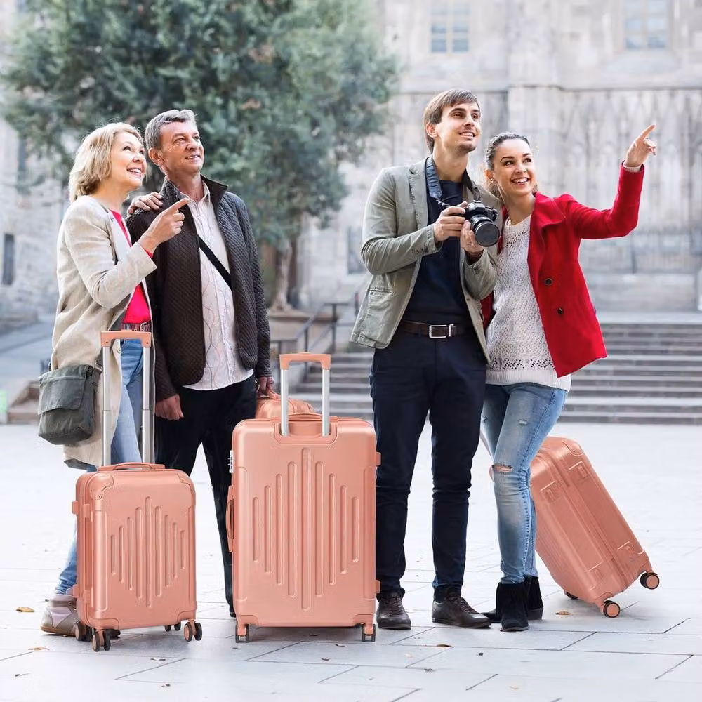 Kelvenix 4-Piece Suitcase Set in Pink – 2