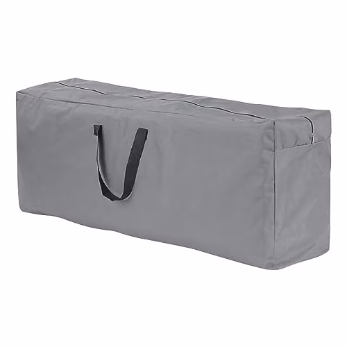 mysmartbuy Garden Cushion and Seat Pad Storage Bag in Grey, H50 x W120 x D34 cm