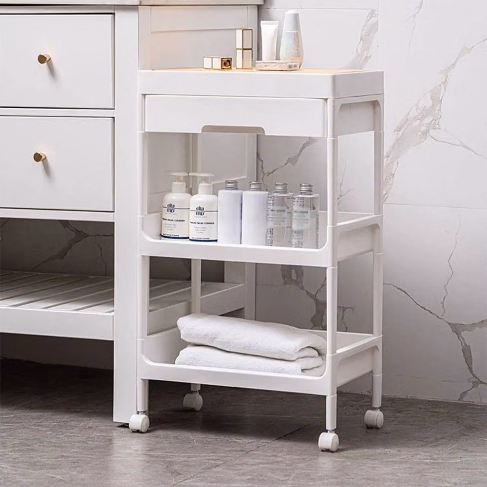 Kelvenix 3-Tier White Plastic Storage Unit – 4
