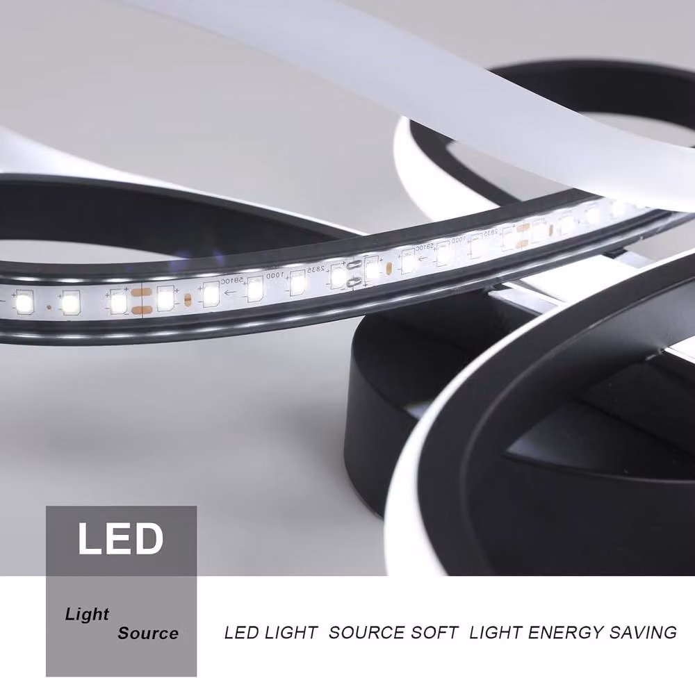 Goeco 30W LED Flower Shape Ceiling Light in Black with 6500K Cool White Light – 4