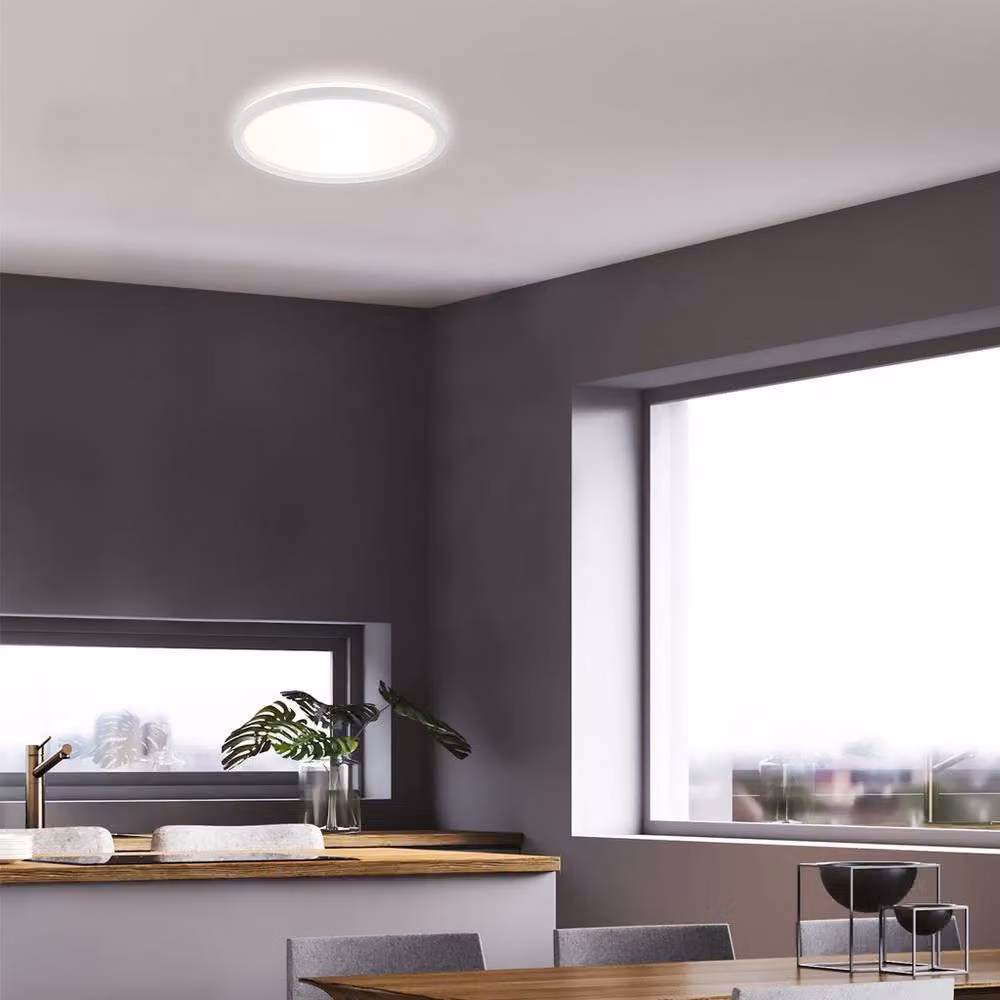 Briloner White LED Round Ceiling Light, 18W, 4000K, D: 29.5 cm, H: 3 cm – 4