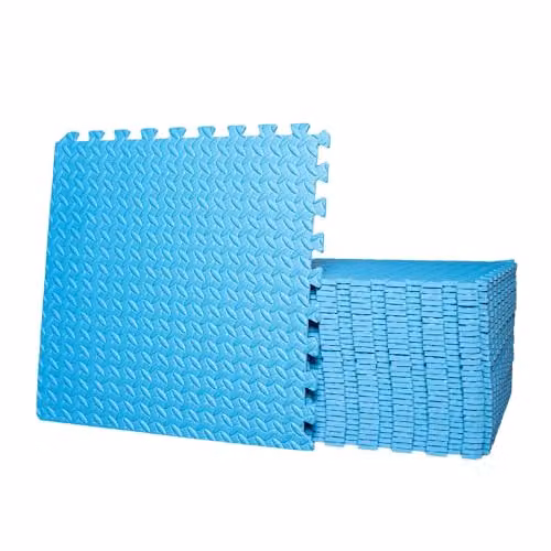 Samuel Alexander Blue EVA Foam Floor Protective Tiles, 16 Piece Set, W/D: 60 x 60 cm Each – 2