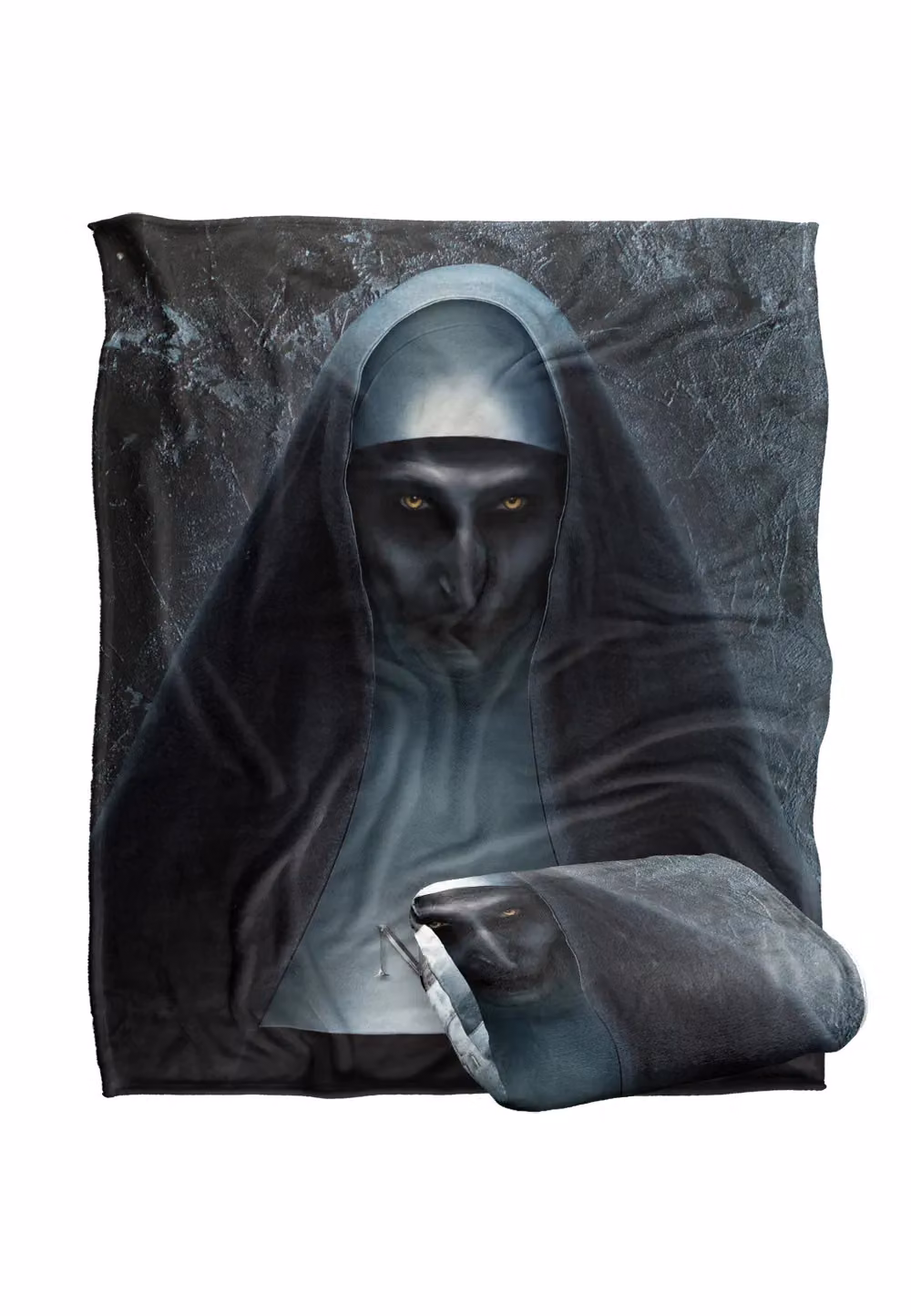 The Nun Super Soft Silky Touch Throw Blanket, White, W: 152 cm, D: 127 cm – 2