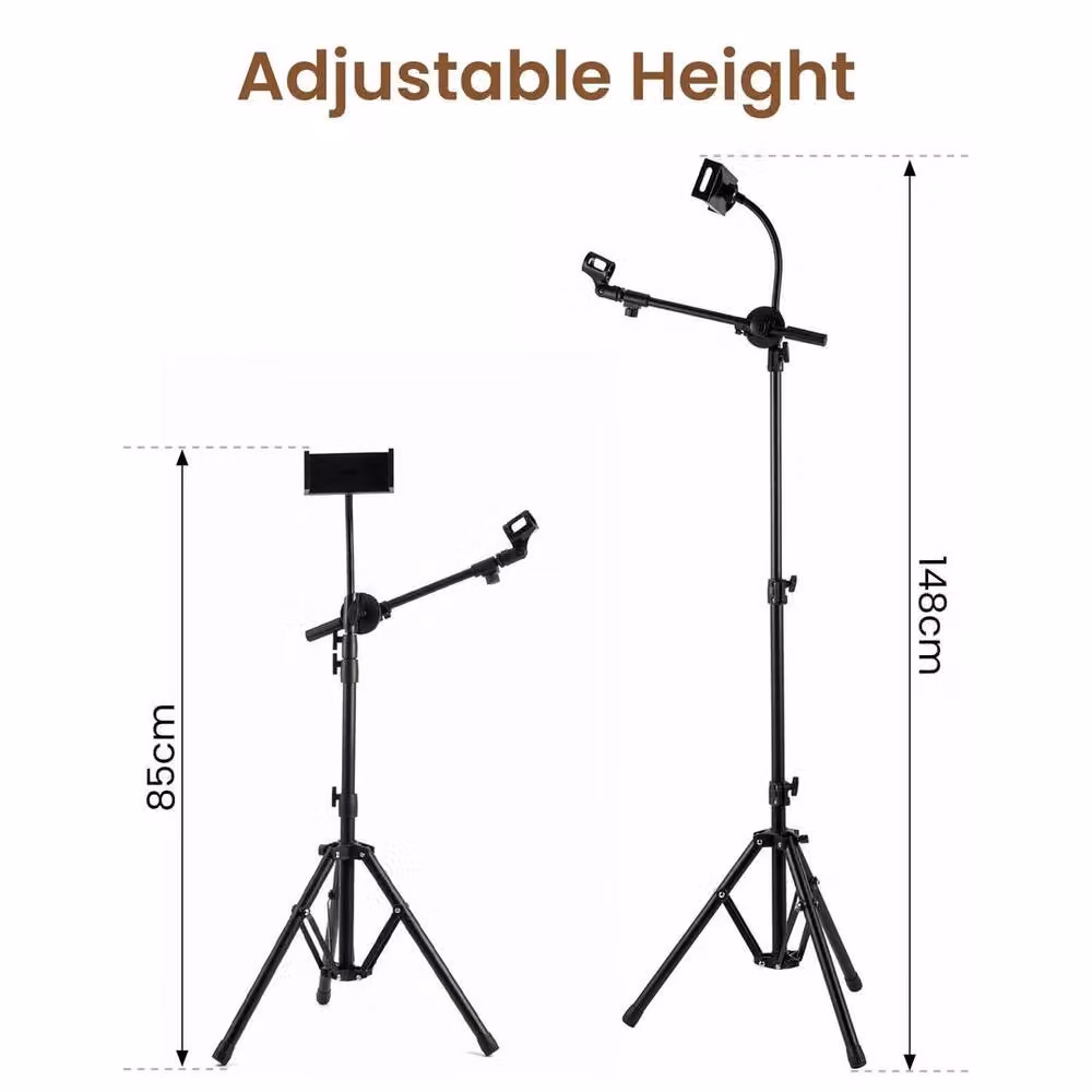 SPETLEK Adjustable Tripod Microphone Stand in Black – 2