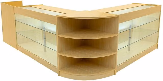 Monstershop Astro LED Shop Counter Set LM60, TB60 and 2 x K1500 in Maple Beige