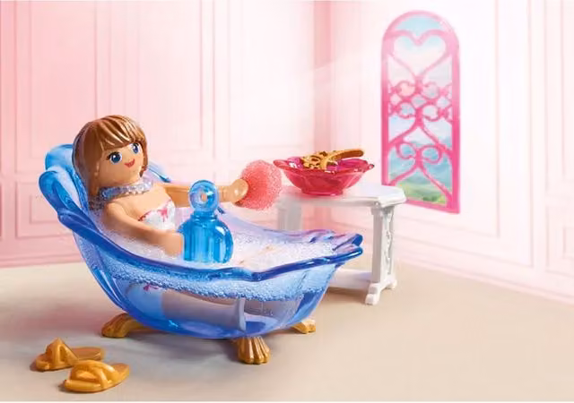 Playmobil Royal Bathtub in White and Blue