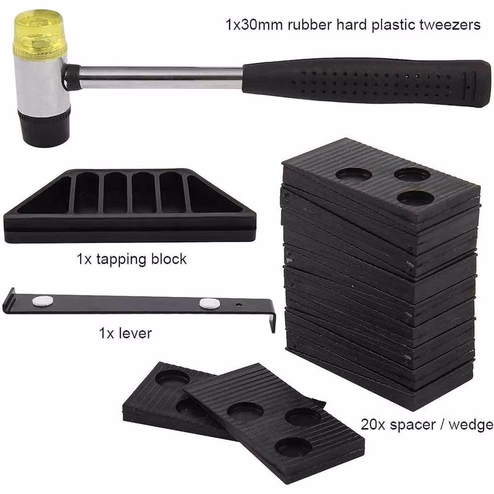 SPETLEK 23-Piece Laminate Wood Flooring Installation Tool Kit in Black – 3