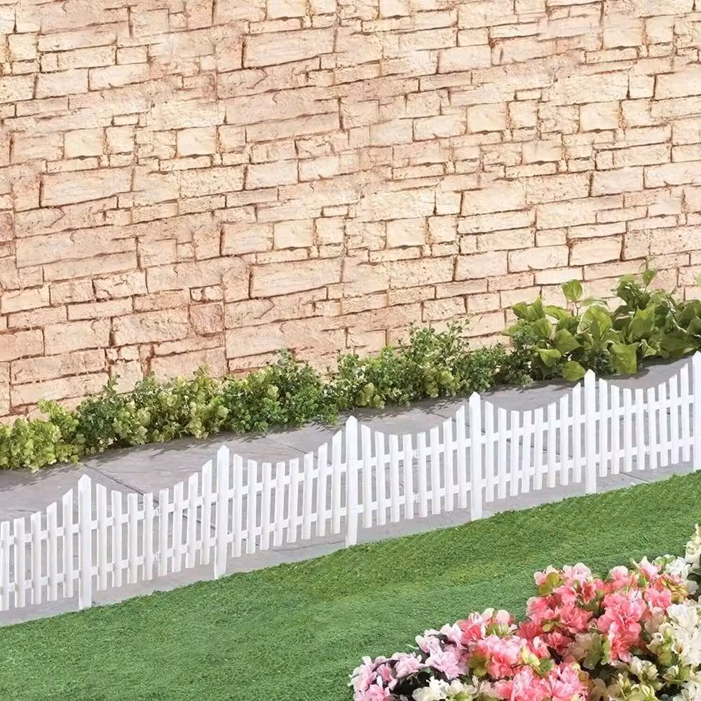 EONLION White Plastic Lawn Border Edge Fence, 10 Pack, 100 cm – 3