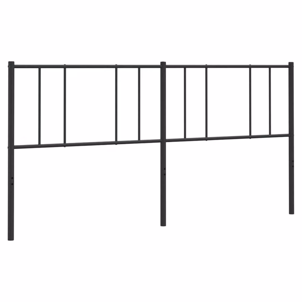 Berkfield Home Metal Headboard in Black, 200 cm – 2