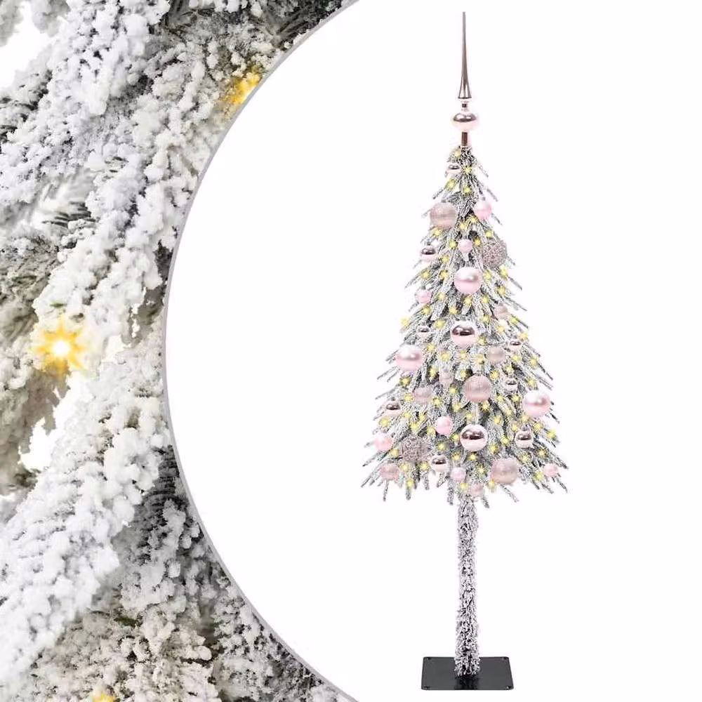 Berkfield Home White Christmas Tree with 150 LEDs, Height: 120 cm – 2