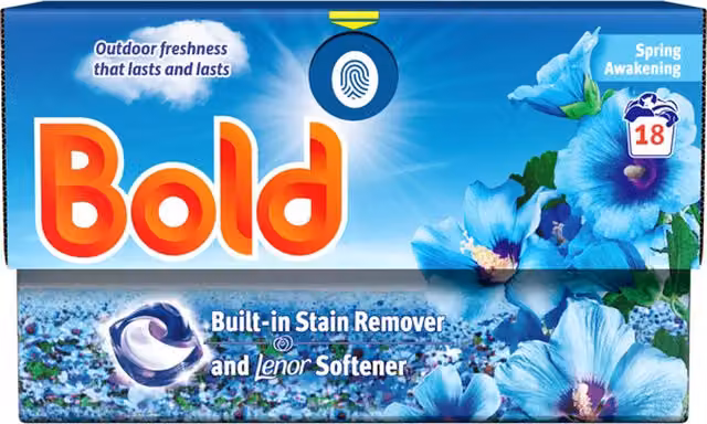 Bold All in 1 Spring Awakening Pods in Blue, 18 Count