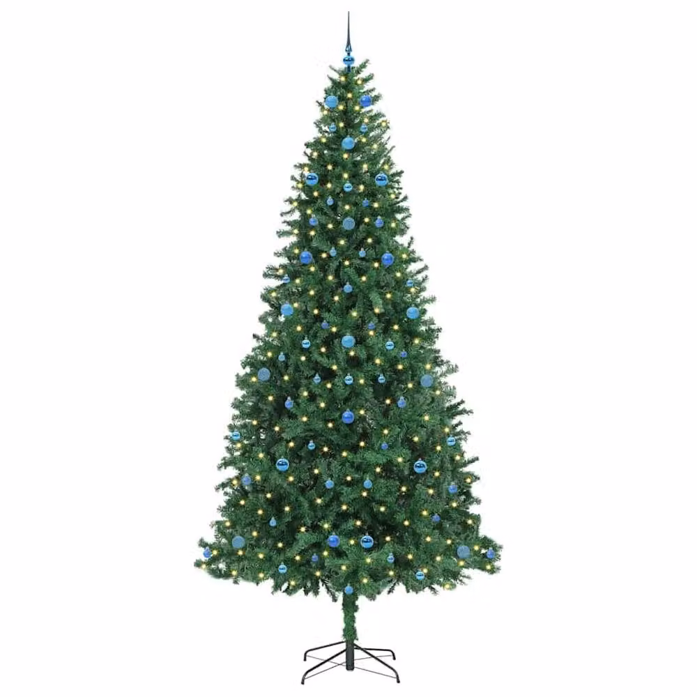 Berkfield Home Artificial Green Christmas Tree with 300 LEDs and Stand, Height: 300 cm – 3