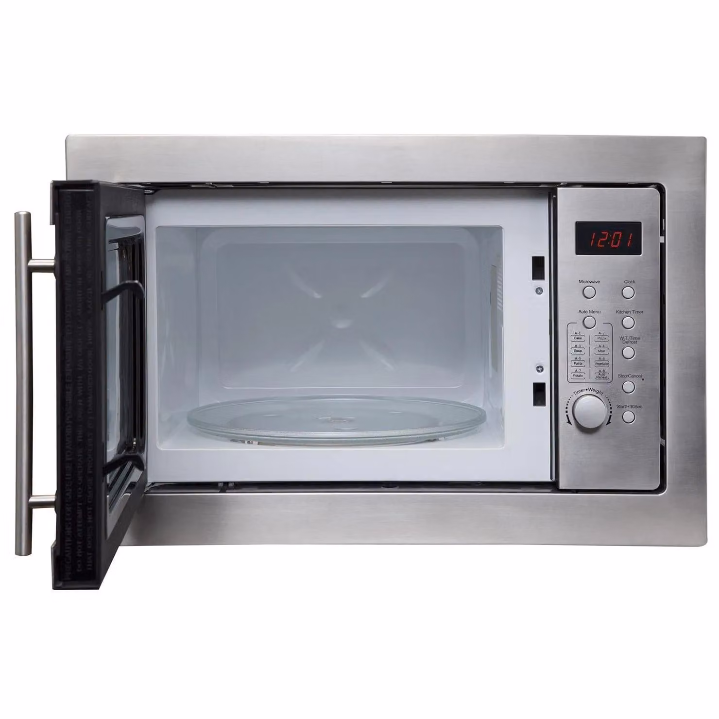 SIA BIM25SS 900W Digital Solo Built-in Microwave Oven, 25L, Stainless Steel in Silver – 4
