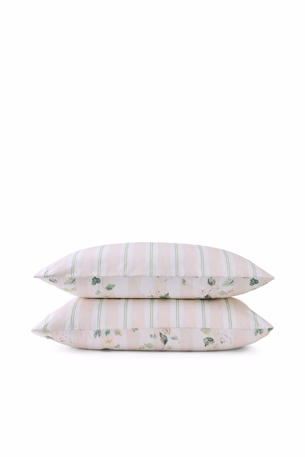 CHRISTY Snowdrops Winter Bloom Reversible Cotton Percale Standard Pillowcase Pair, White – 2
