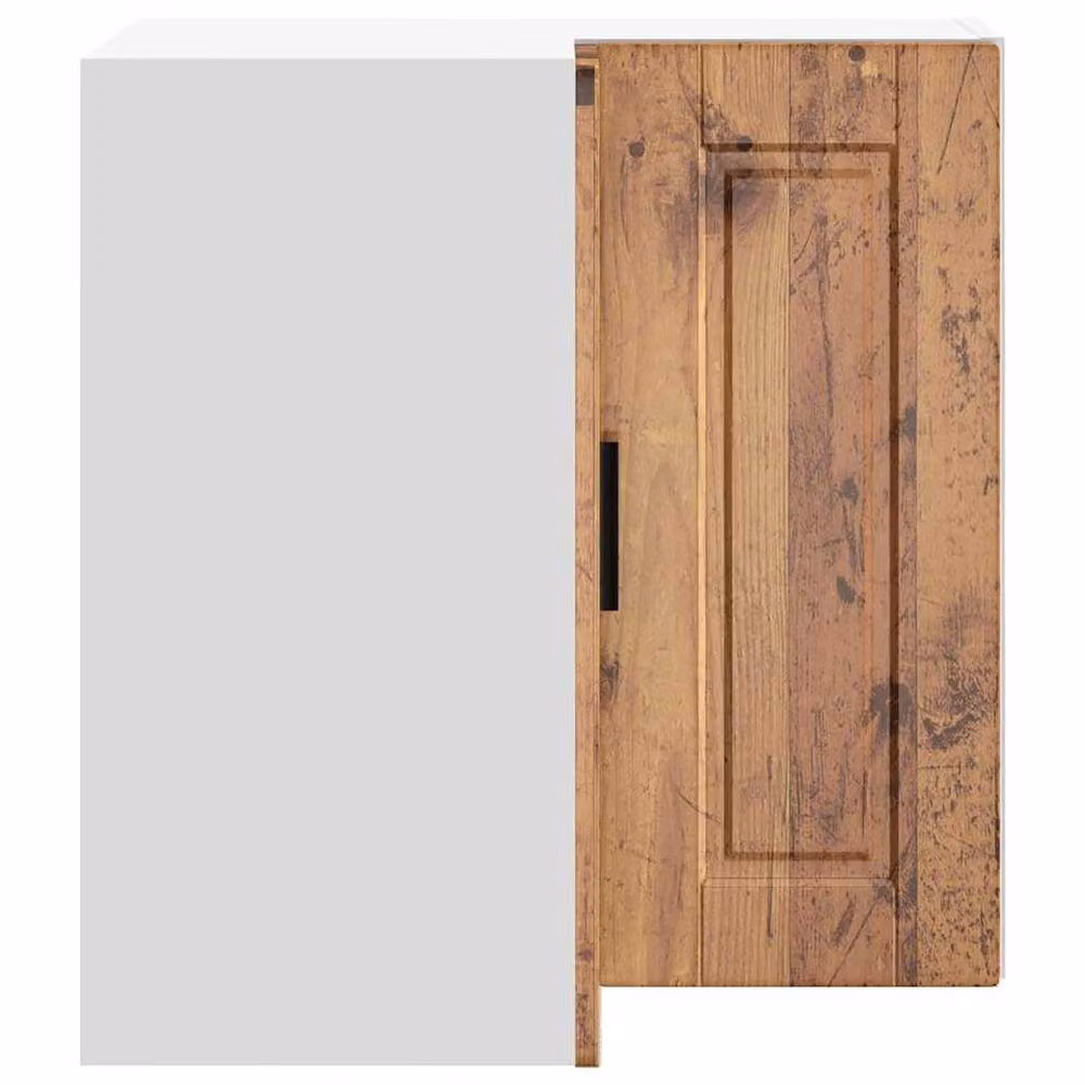 Berkfield Home Porto Wall Mounted Kitchen Corner Cabinet in Old Wood Brown, W/D/H: 57 x 60 x 57 cm – 3