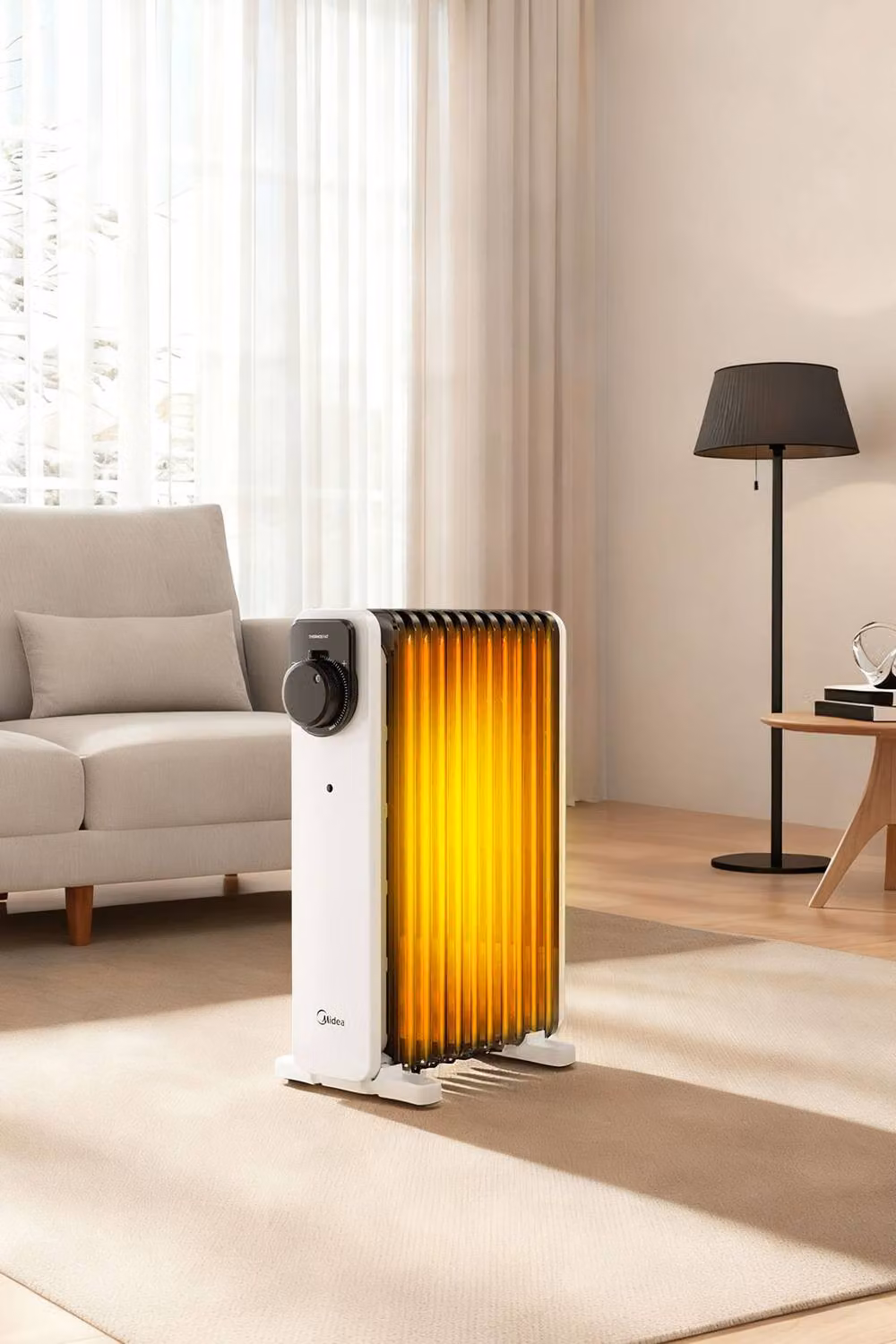 Midea 11-Fin 2.3kW Oil-Filled Electric Radiator with Overheat and Tip-Over Protection – 4