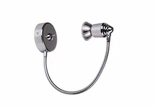 Netlighting Bomba Adjustable LED Wall Reading Light in Chrome, Silver or Bronze