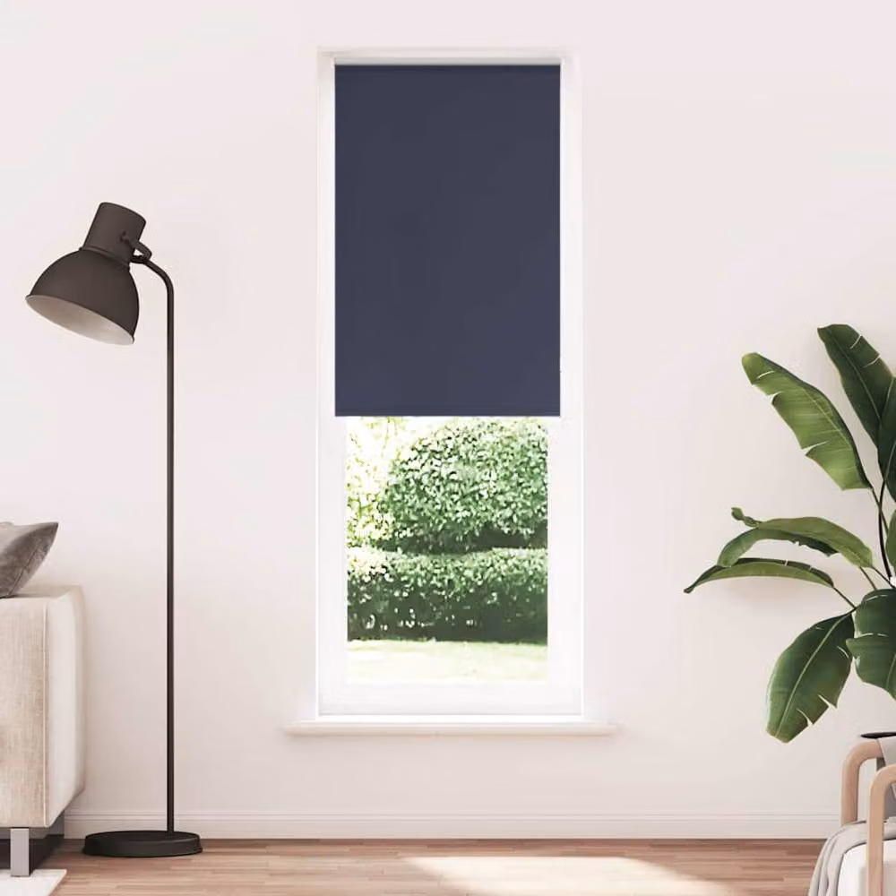 Berkfield Home Navy Blue Blackout Roller Blind, Thermal Insulating Polyester, W: 85 cm, H: 210 cm – 2