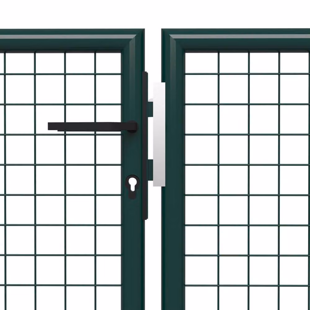 Berkfield Home Durable Steel Garden Gate, Green, W: 500 cm, H: 75 cm – 2