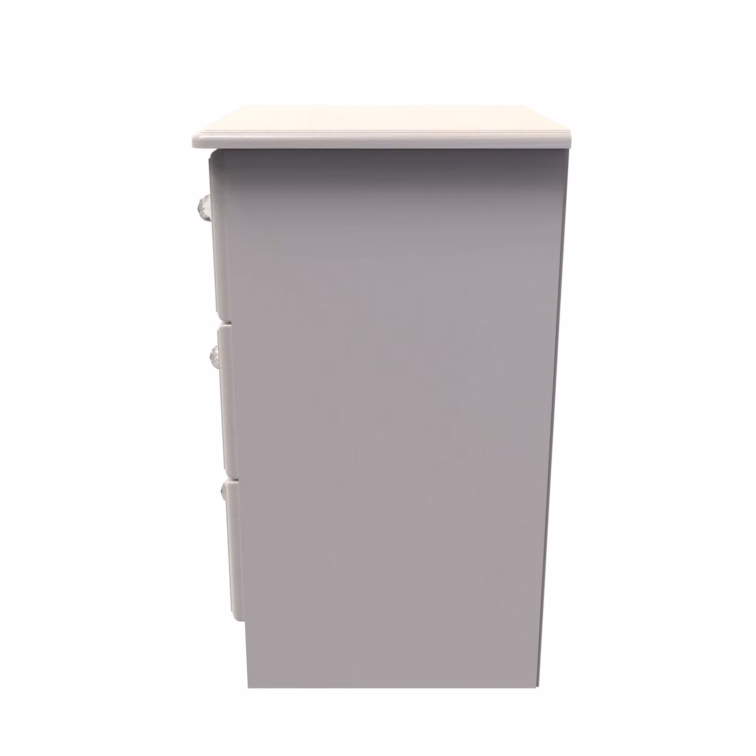 Ready Assembled 2 U Hilton 3 Drawer Bedside Cabinet in Taupe – 2