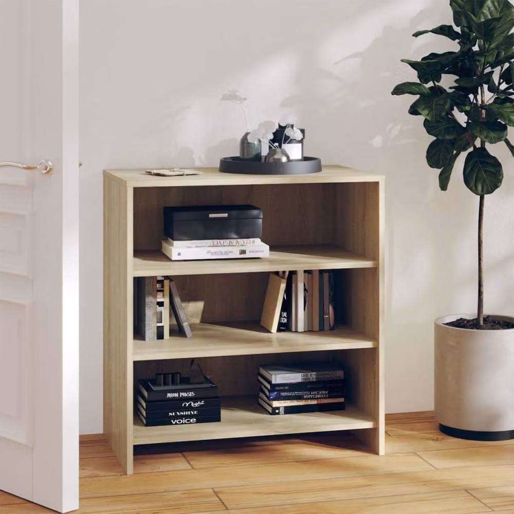 Berkfield Home Sonoma Oak Sideboard in Beige, W/D/H: 70 x 40.5 x 75 cm – 2