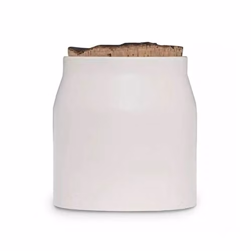 Tower Small Airtight Ceramic Storage Jar in White or Beige – 1