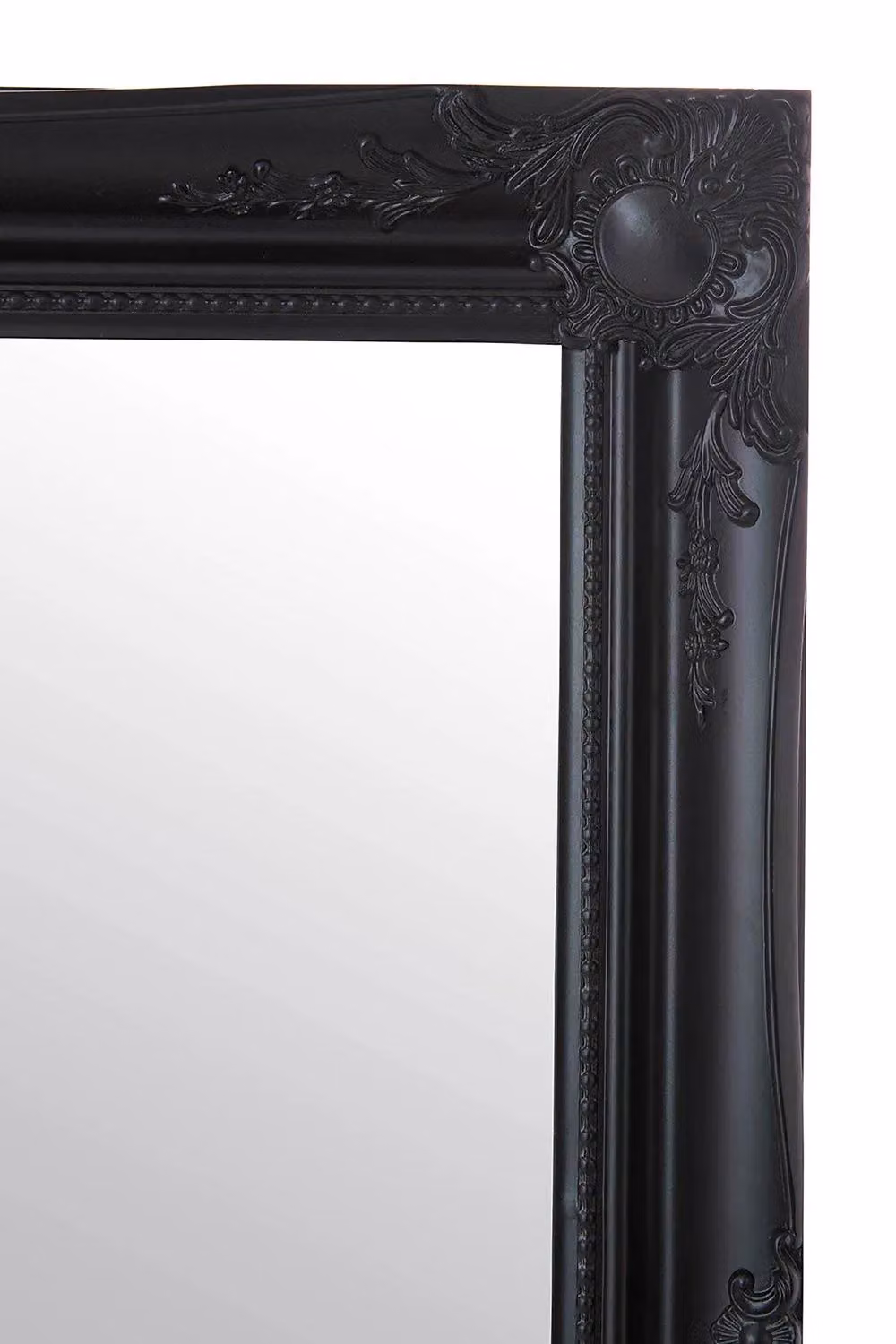 MirrorOutlet Hamilton Large Antique Design Black Wall Mirror W: 137 cm, H: 76 cm – 3