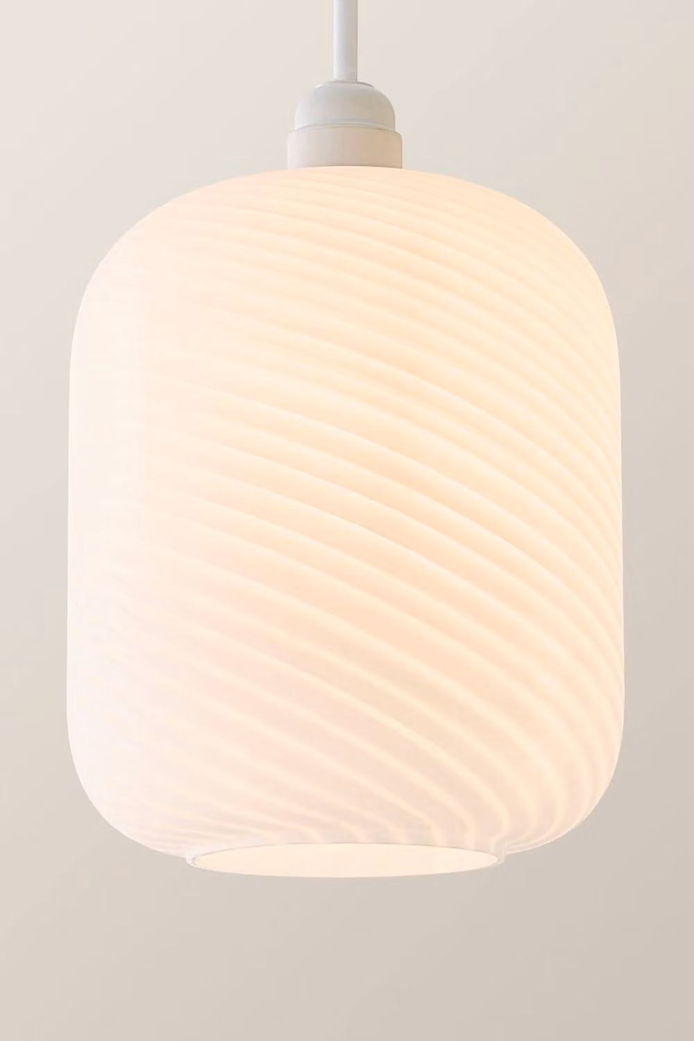 ValueLights Emery Frosted Oval Swirl Glass Easy Fit Ceiling Lamp Shade in White – 2