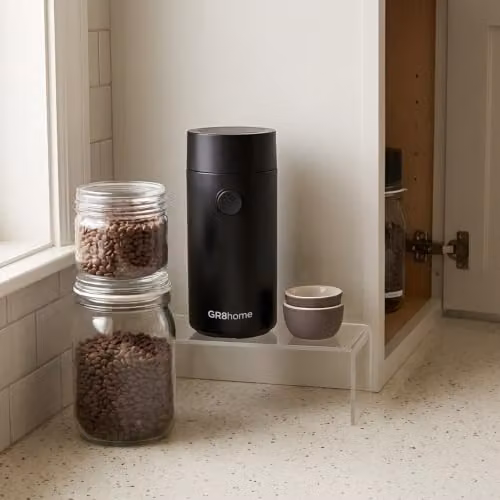 Gr8 Home Electric Coffee Bean, Spice and Herb Grinder, 150W, 60g, Black – 7