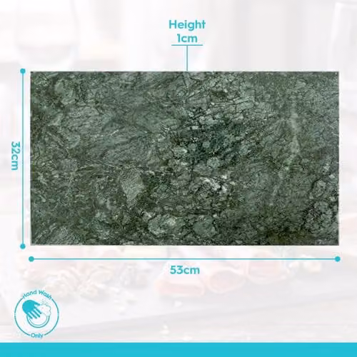 Argon Tableware Green Marble Serving Board, W: 53 cm, D: 32 cm – 6