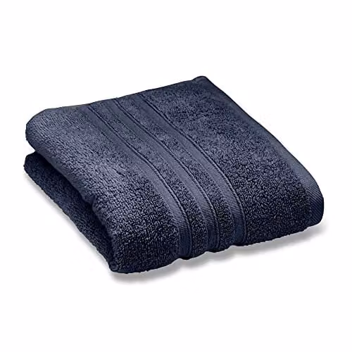Catherine Lansfield Fluffy Cotton Hand Towel in Blue, W: 50 cm x H: 85 cm – 4