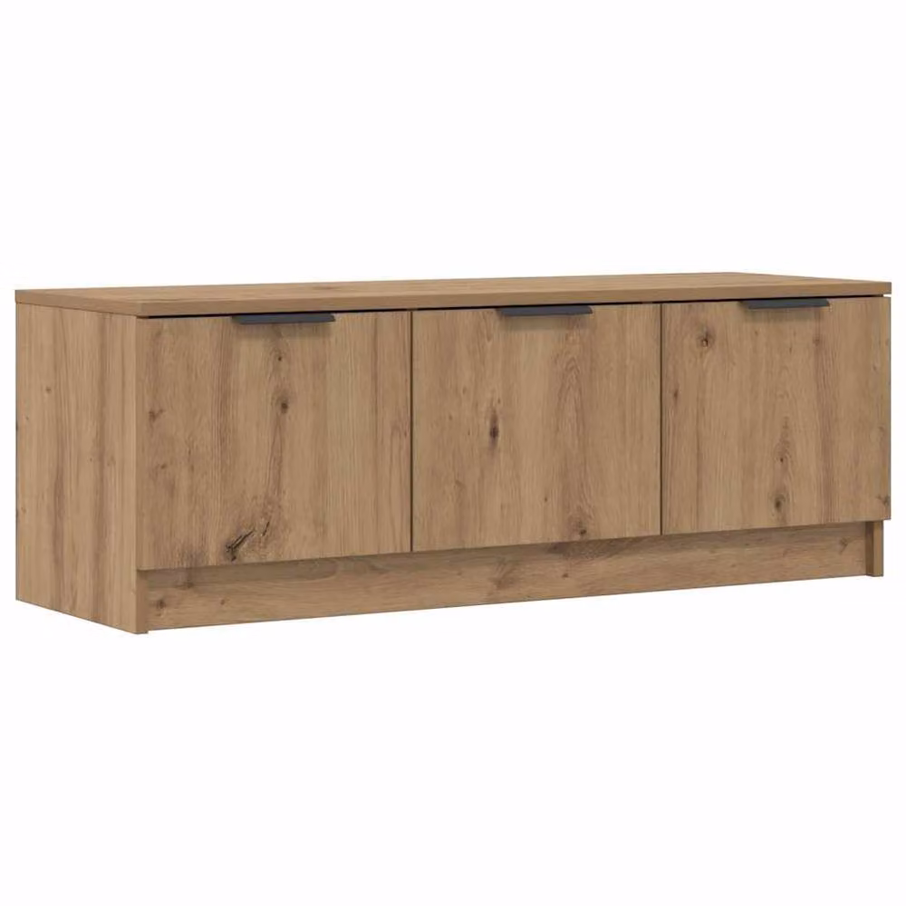 Berkfield Home Artisan Oak TV Cabinet in Brown, W/D/H: 102 x 35 x 36.5 cm – 3