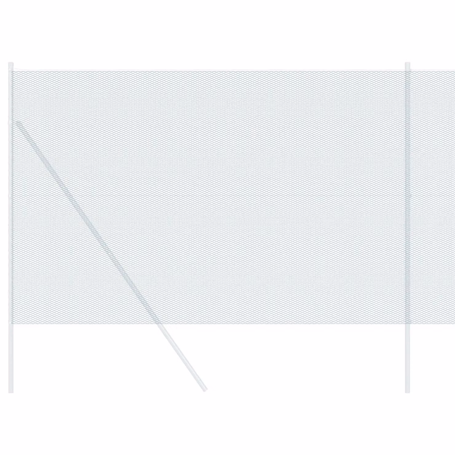 Berkfield Home Green PVC Coated Steel Hexagon Fence, H: 1.6 m x L: 50 m – 2