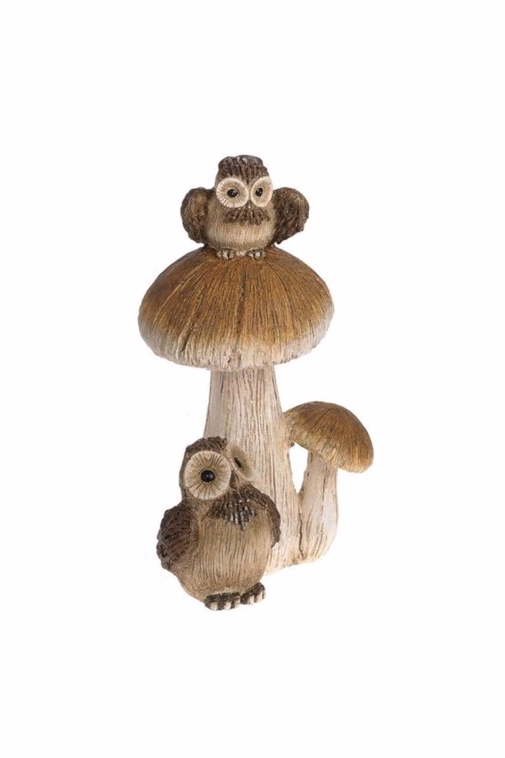 KDMD LED Owl and Cub on Mushroom Night Light, Brown – 2
